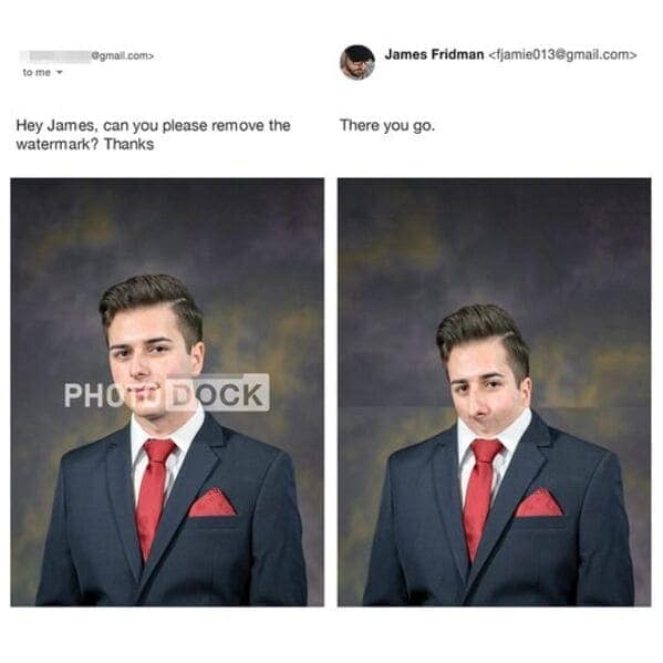 James Fridman, funny photo edits, Photoshop fails, internet humor, Photoshop jokes, hilarious photo edits, creative photo manipulations