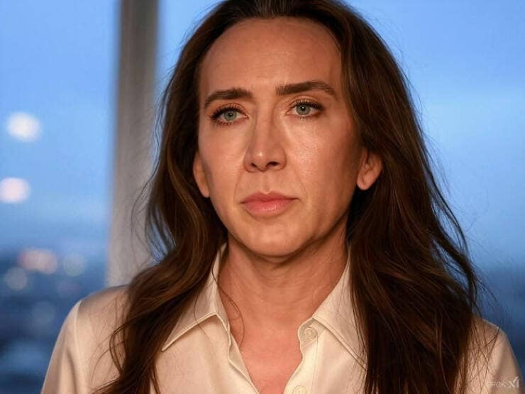 celebrity gender swap, star transformations, Hollywood reversals, famous face flips, machine-generated edits, neural network face swaps, automated facial morphs, digital restyles, simulated beauty transformations, online facial retouching, celebrity mashups, star hybrids, pop culture crossovers, iconic combos