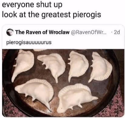 everyone shut up look at the greatest pierogis