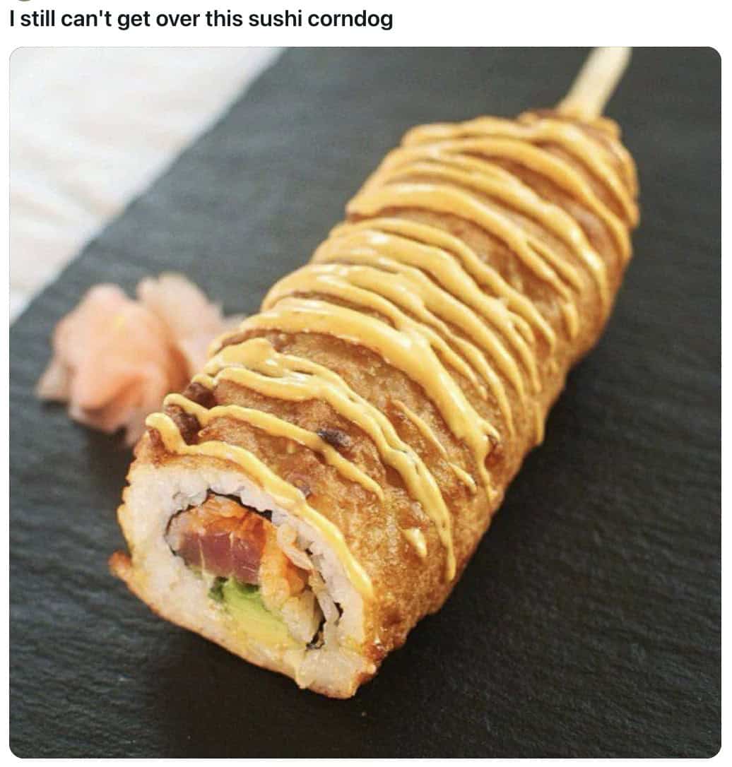 cursed sushi, cursed food, sushi memes, sushi fails, sushi combinations, funny sushi pictures, sushi humor, bizarre sushi, sushi lovers, sushi nightmares, sushi creations, sushi rolls, sushi pizza, sushi burgers, sushi tacos, meme dump, hilarious memes, food crimes, sushi disasters