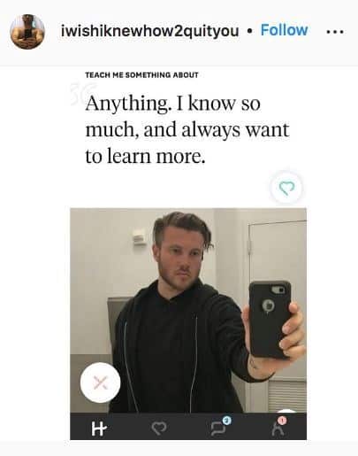Arrogant profile prompt claiming to know so much dating app fails cringe.