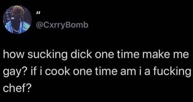 A philosophical question comparing a single intimate act to the professional title of a chef.