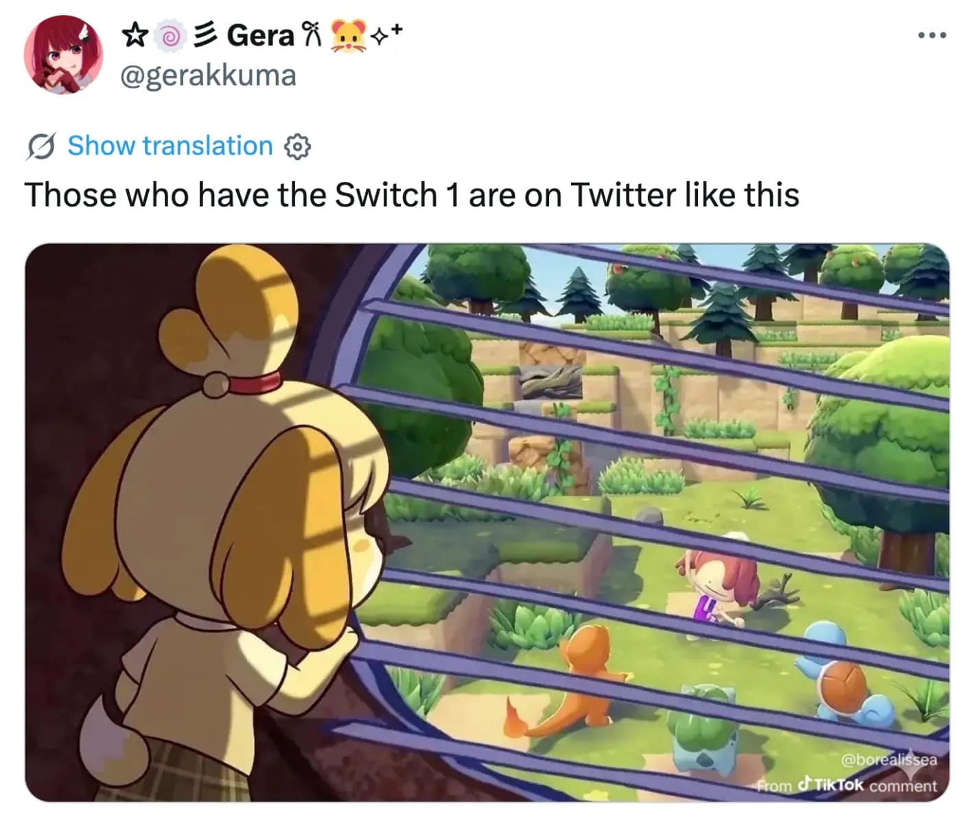 panicked-looking Squirtle from the game's vibrant 3D world stares blankly at the screen. The caption, "Getting work emails during my Pokopia shift," highlights the relatable struggle of balancing real-world responsibilities with this Pokemon Pokopia meme obsession