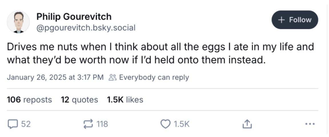 price of eggs memes, expensive egg memes, Egg price inflation, rising egg prices, cost of eggs skyrocketing, egg market crisis, food price memes, grocery inflation memes, expensive food jokes, high cost of living memes, Trump economy memes, inflation under Trump, Trump price hike jokes, Trump affordability memes